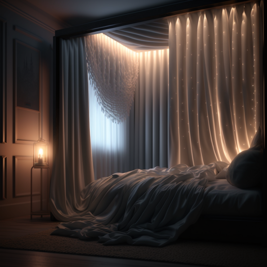 фото светильника в спальне